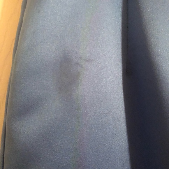 Blue spaghetti strap gown with beading in front - Picture 5 of 5